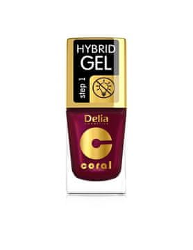 shumee DELIA CORAL HIBRIDNI GEL LAK ZA NOHTE 61 BISERNA MALINA&