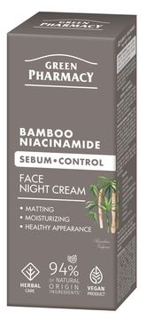 shumee GREEN PHARMACY Nočna krema za obraz z bambusom in niacinamidom 50 ml