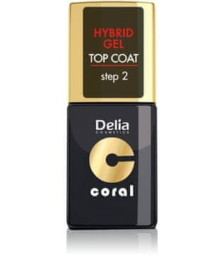 DELIA Delia Cosmetics Coral Hybrid gel za nohte nadlak 11 ml