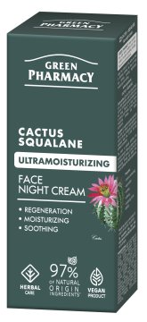 shumee GREEN PHARMACY Kaktus + Skvalan Ultra vlažilna nočna krema 50 ml