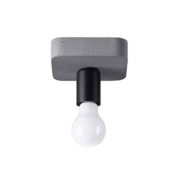 SOLLUX lighting Industrijska siva stropna svetilka TAVO 1xE27 15W SL.1156 Sollux Lighting