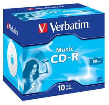 shumee Verbatim Music CD-R-ji 80 min (etui z 10 ploščami)