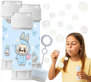 shumee Milni mehurčki za otroke LABUBU Monster Labu-bu Birthday Fun Party 60ml