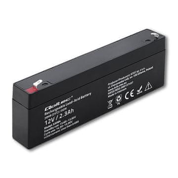shumee Qoltec 12V AGM baterija | 2,3 Ah