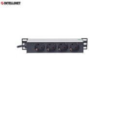 Intellinet Intellinet Rackmount Power Lock 10" 1U, 4 vtičnice 1,8 m