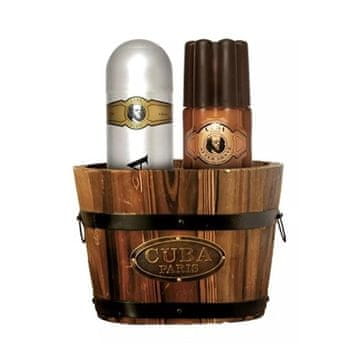 Christopher Dark CUBA Gold Set za moške Parfumirani deodorant 200 ml + losjon po britju 100 ml