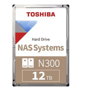 shumee Toshiba N300 HDWG51CUZSVA 12TB 3,5" 7200 512MB SATA III NAS disk v razsutem stanju