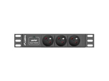 shumee Lanberg podaljšek za 10" omare 1U 10A PDU 3x PL 2m črne barve
