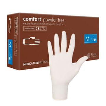 shumee M Mercator Latex Comfort lateks rokavice brez pudra, 100 kosov
