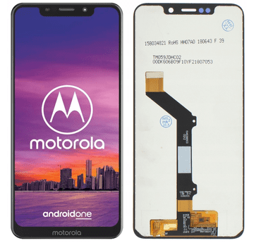shumee LCD-zaslon za Moto ONE, črne barve