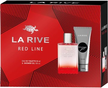 shumee Darilni set La Rive for Men Red Line (toaletna voda 90 ml + gel za prhanje 100 ml)