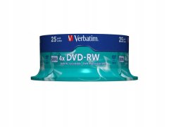 shumee DVD-RW Verbatim 4x 4,7 GB (Cake 25) MAT SREBREN