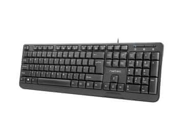 Natec Natec Trout Slim žična črna USB tipkovnica