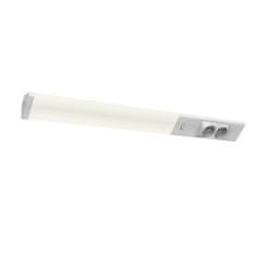 shumee Podsvetilna svetilka z vtičnicami 230 V, beli trak 60 cm za kuhinjo, pisarno, nevtralna barva, LED 18 W DUAL Eco-Light
