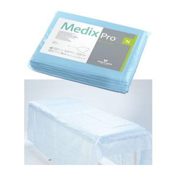 shumee Rjuhe za enkratno uporabo 160 cm x 210 cm modre 20 g MedixPro 5 kosov
