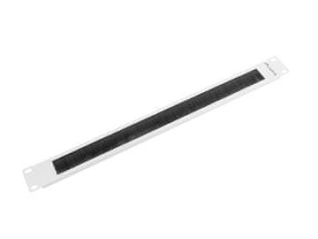 Lanberg AK-1101-S krtačna plošča za 19" 1U rack, siva