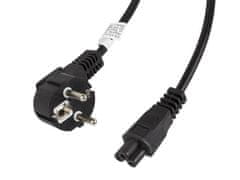 shumee Lanberg CEE 7/7 -> IEC 320 C5 napajalni kabel za prenosnik (sljuden) 3 m VDE črne barve