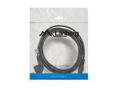 shumee Lanberg CEE 7/7 -> IEC 320 C5 napajalni kabel za prenosnik (sljuden) 3 m VDE črne barve
