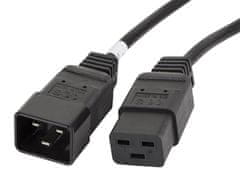 shumee Lanberg CEE 7/7 -> IEC 320 C5 napajalni kabel za prenosnik (sljuden) 3 m VDE črne barve