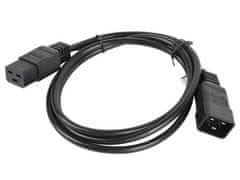 shumee Lanberg CEE 7/7 -> IEC 320 C5 napajalni kabel za prenosnik (sljuden) 3 m VDE črne barve
