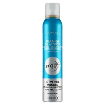 Joanna Joanna pena za lase Styling Effect za volumen in elastičnost + ekstra močna termična zaščita - 150 ml