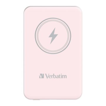 shumee Verbatim Charge 'n' Go Magnetic Wireless 10000mAh USB-C PD 3.0 Powerbank roza