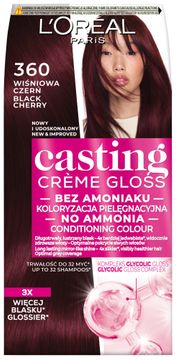 L’Oréal LOREAL Casting Creme Gloss št. 360 češnjevo črna