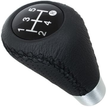 shumee UNIVERZALNO TUNING ČRNO USNJE + SREBRNA 5 STOPENJA ročica menjalnika