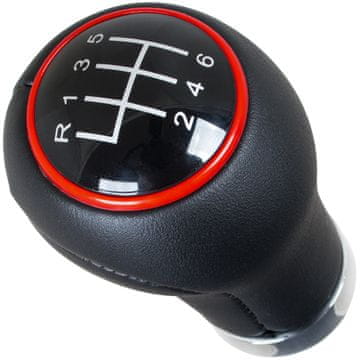 shumee Audi Seat Škoda VW Ročica Menjalnika ČRNA + RDEČ OBROČEK + KROM 6 PREST.