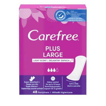 Doc Johnson Carefree Plus Large Light Scent dnevni vložki z nežnim vonjem, 48 kosov