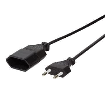 shumee Podaljševalni kabel za napajalni kabel LogiLink CP124 Euro CEE 7/16, črne barve, 3 m