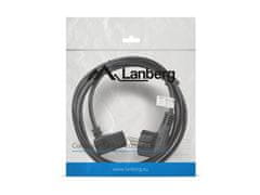 Lanberg Lanberg CEE 7/7 -> IEC 320 C13 napajalni kabel kotni 1,8 m VDE črne barve