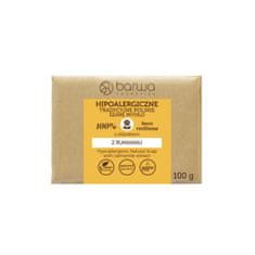 BARWA Tradicionalno poljsko sivo milo v trdem stanju, hipoalergeno, barva kamilice, 100 g