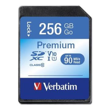 shumee Verbatim Premium U1 256 GB (90 MB/s) pomnilniška kartica SDXC razreda 10 UHS-1 V10