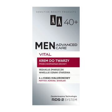 shumee AA Men Advanced Care Vital krema za obraz proti gubam za moške 40+ 50 ml