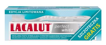 shumee LACALUT Perfect White zobna pasta 75 ml + zobna ščetka