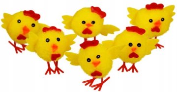 shumee Dekorativni velikonočni piščančki 4 cm 6 kosov.