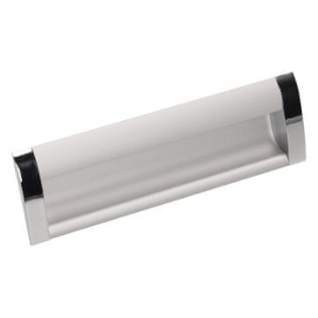 GAMET Ročaj UA08, naravni aluminij, sijajni krom, 128 mm