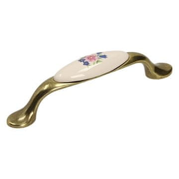 GAMET Ročaj UP19, antično zlato, porcelan MLK-1, 96 mm