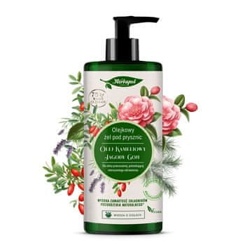 HERBAPOL HERBAPOL Oljni gel za prhanje - olje kamelije in goji jagode 740 ml