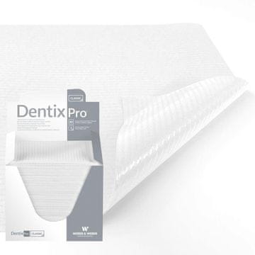 shumee Zobni prtički 33 cm x 48 cm beli s folijo 54 g DentixPro 80 kosov