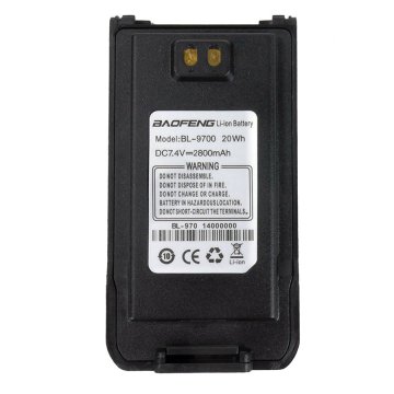 shumee Baterija za Baofeng BF-9700, UV-9R Plus