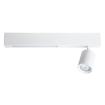 shumee Moderna stropna svetilka za dnevno sobo, bel trak, LED s spremenljivo barvo 5W + 1xGU10 MAGNET Milagro