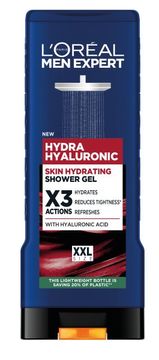 shumee L'Oréal Men Expert Hydra gel za prhanje s hialuronsko kislino - 400 ml