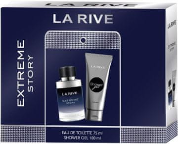 shumee Darilni set La Rive for Men Extreme Story (toaletna voda 75 ml + gel za prhanje 100 ml)