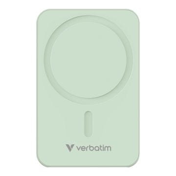 shumee Prenosna baterija Verbatim Charge 'n' Go Essentials Magnetic Wireless 20000mAh USB-C PD 3.0 zelena