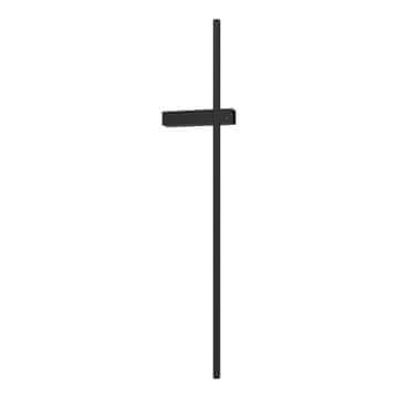 shumee Minimalistična stenska svetilka, podolgovata črna palica, 90 cm, za dnevno sobo, spalnico, topla barva, LED 12 W, VISION Milagro