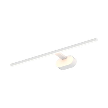 shumee Stenska svetilka nad ogledalom, minimalistično bela, horizontalna, podolgovata, 60 cm, topla barva, LED, 11 W, PRADO Milagro