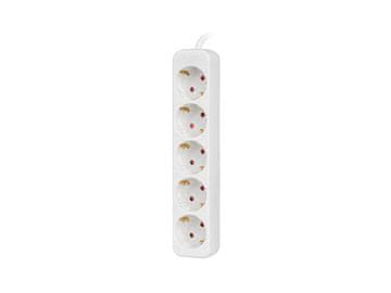 shumee Lanberg podaljšek 1,5 m bel 5x 230V Schuko, kabel iz masivnega bakra