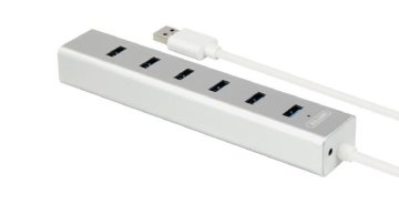 shumee Unitek Y-3090 USB hub 7x USB 3.0 z napajalnikom